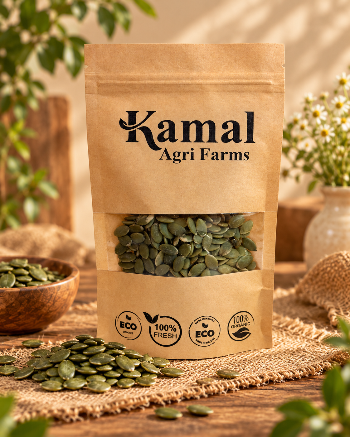 Raw Pumpkin Seeds (Pepitas) – Nutrient-Dense & Organic