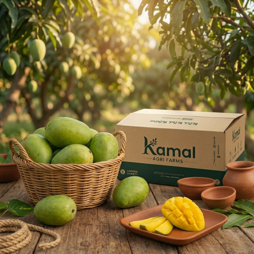 Fresh Langra mangoes from farm in Pakistan