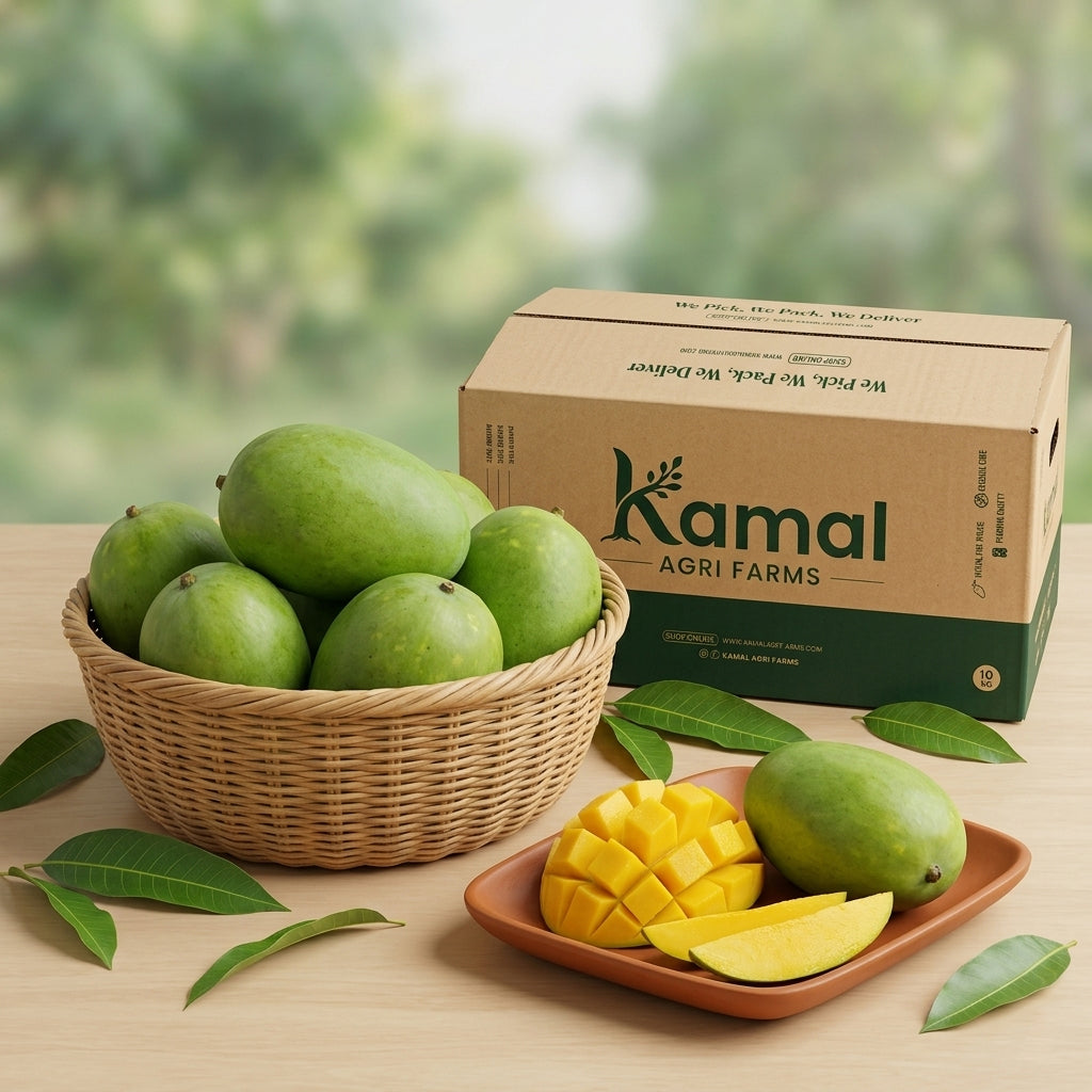 Fresh Langra mangoes from farm in Pakistan